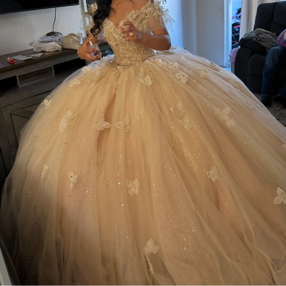 Quinceañera Dress in champagne color - Picture 1 of 5
